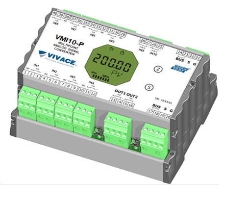 VMI10-P: Conversor multiponto de sinal analógico para PROFIBUS-PA