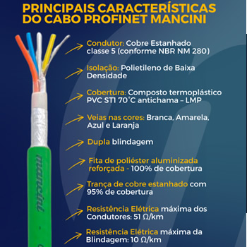 CABO PROFINET MANCINI: CONFIABILIDADE E SEGURANÇA PARA SISTEMAS DE AUTOMAÇÃO INDUSTRIAL