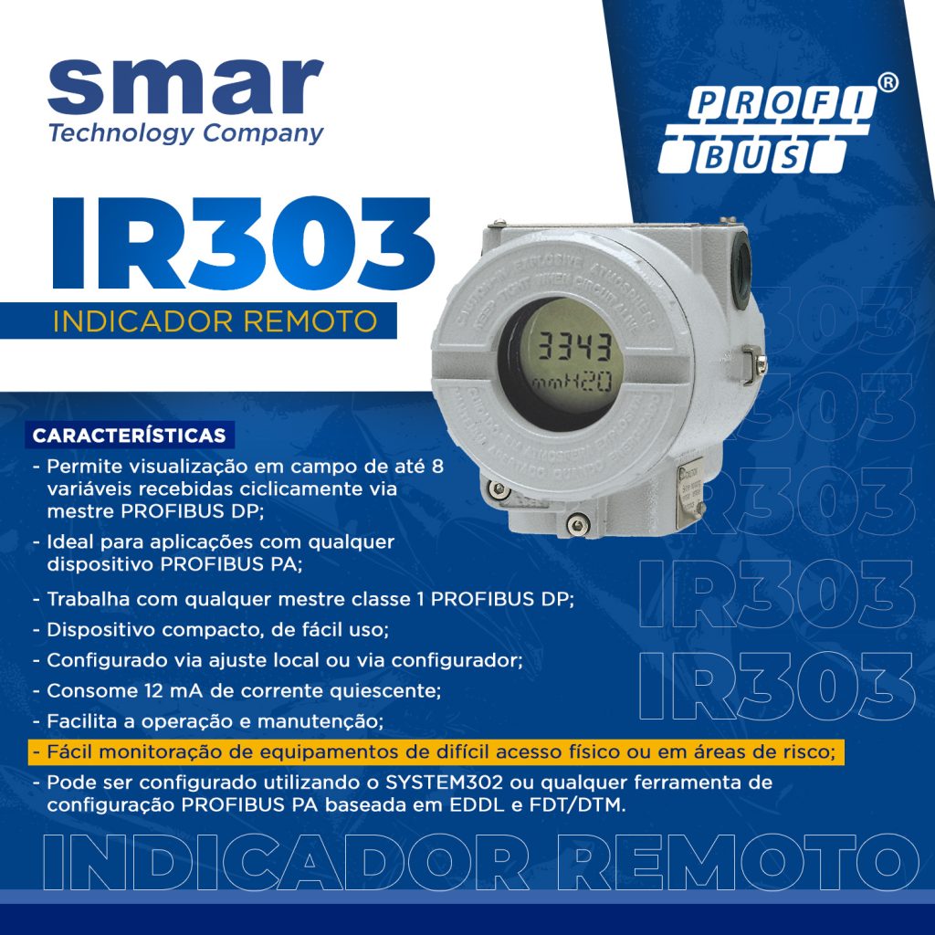 IR303: Indicador Remoto PROFIBUS