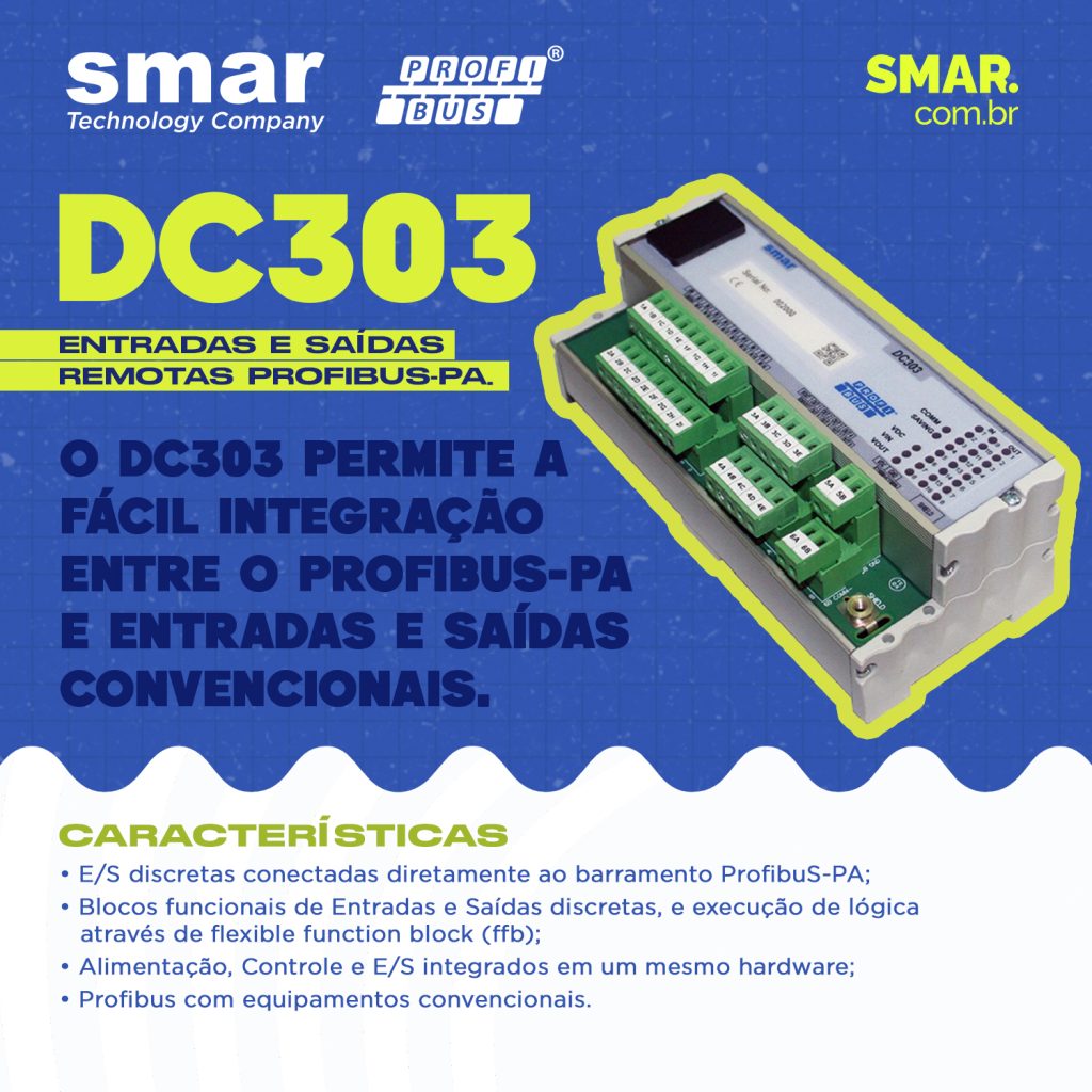 DC303: Entradas e Saídas Remotas PROFIBUS-PA