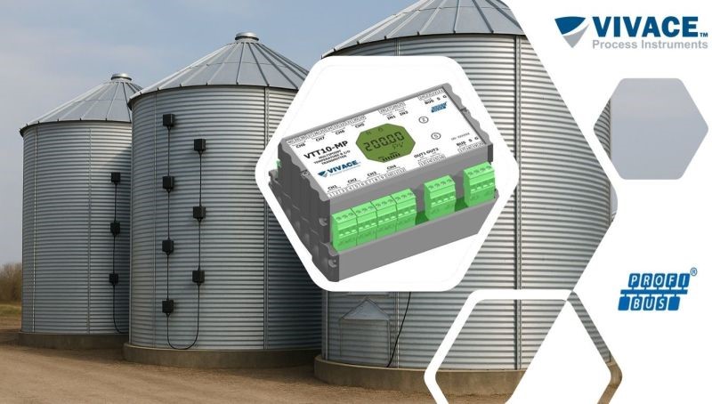 VTT10-MP: solução avançada para o monitoramento multiponto de temperatura em silos de grãos